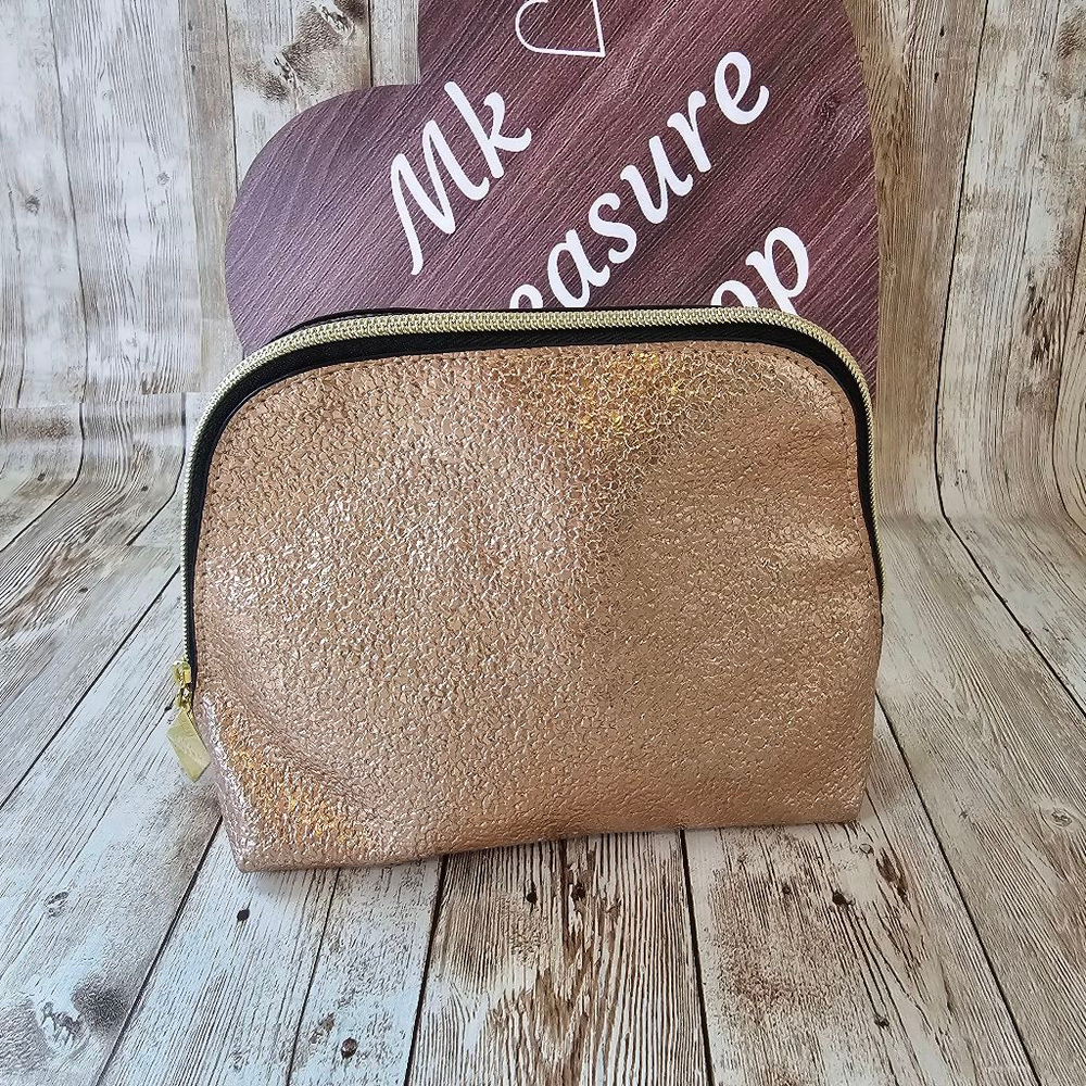 Small Estee Lauder Cosmetic Bag, Rose Gold